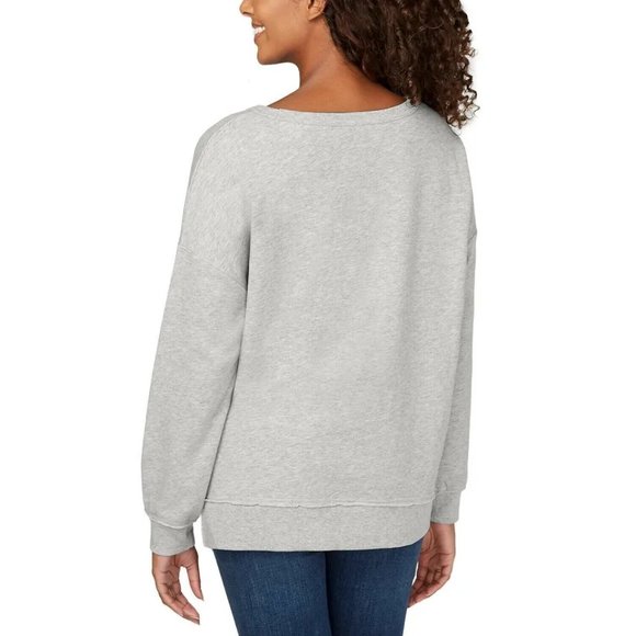 - NWT Women's Crewneck Pullover Buffalo Gray - Picture 4 of 4